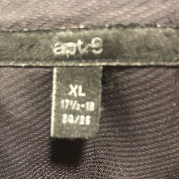 Dark Gray Apt 9 Men’s Size XL Button Up Shirt - Picture 2 of 4